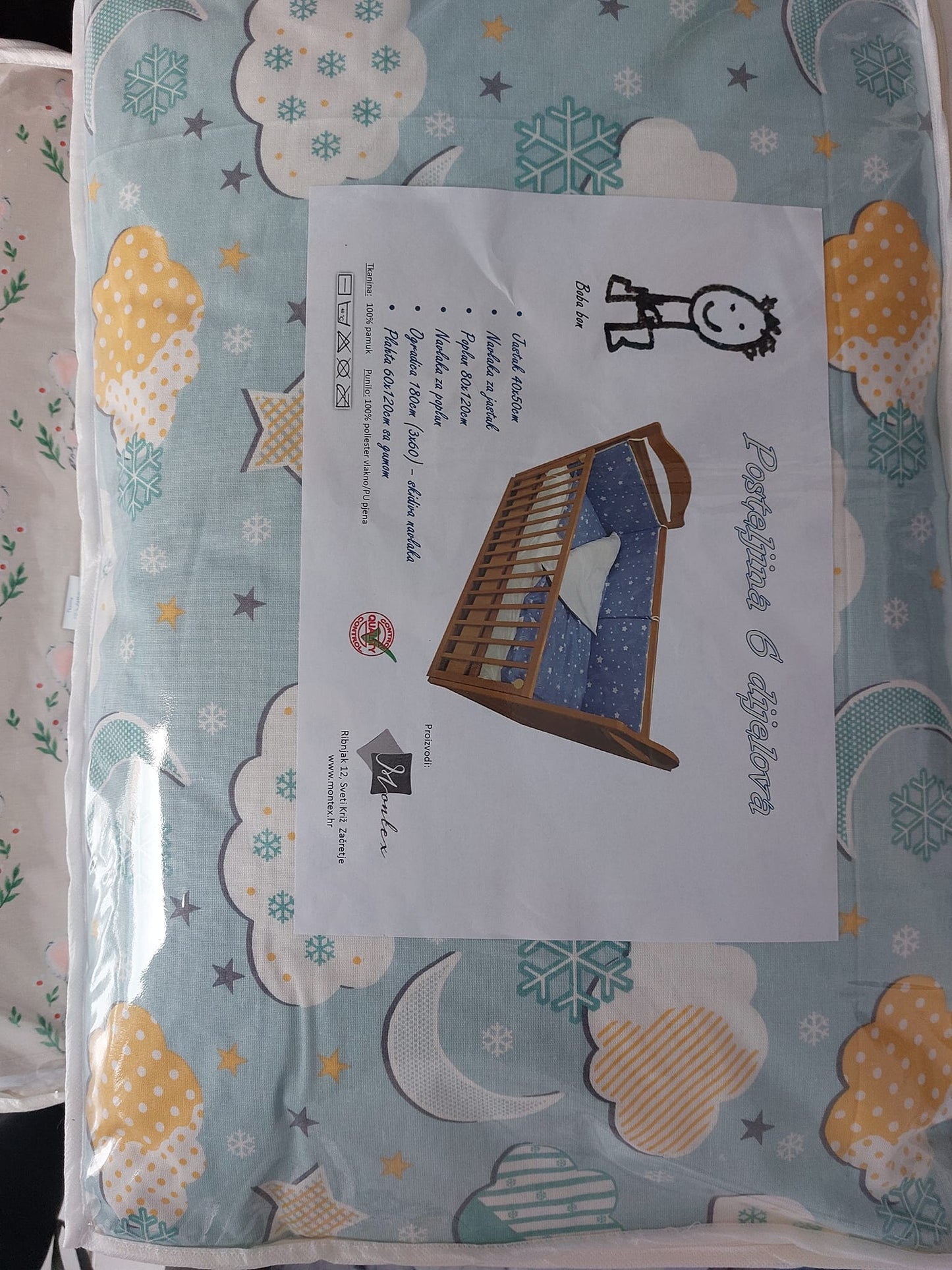 POSTELJINA 6u1 ZA KINDERBET
