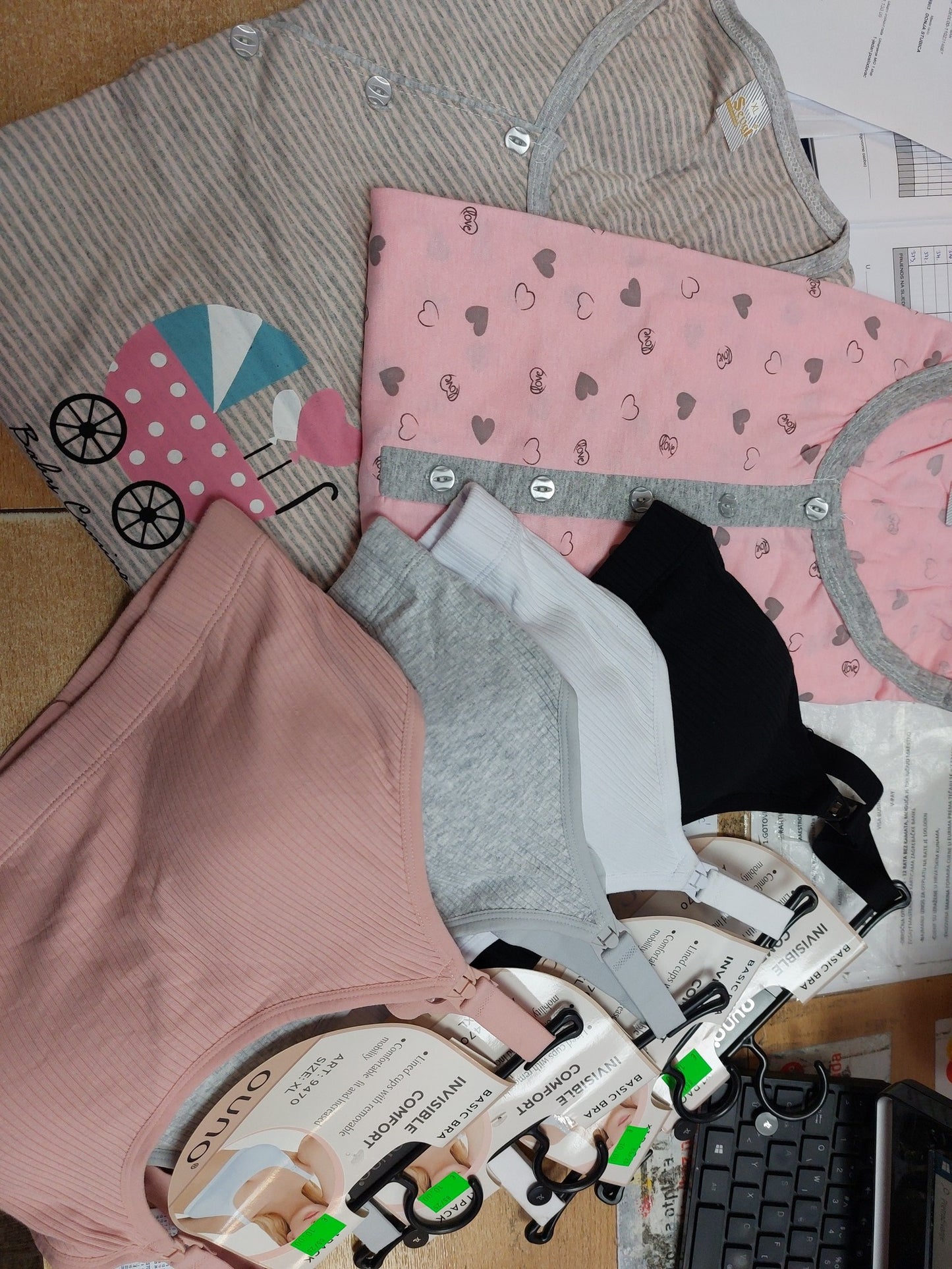 2 SPAVAĆICE DUGAČKIH RUKAVA + 1 GRUDNJAK ZA DOJENJE