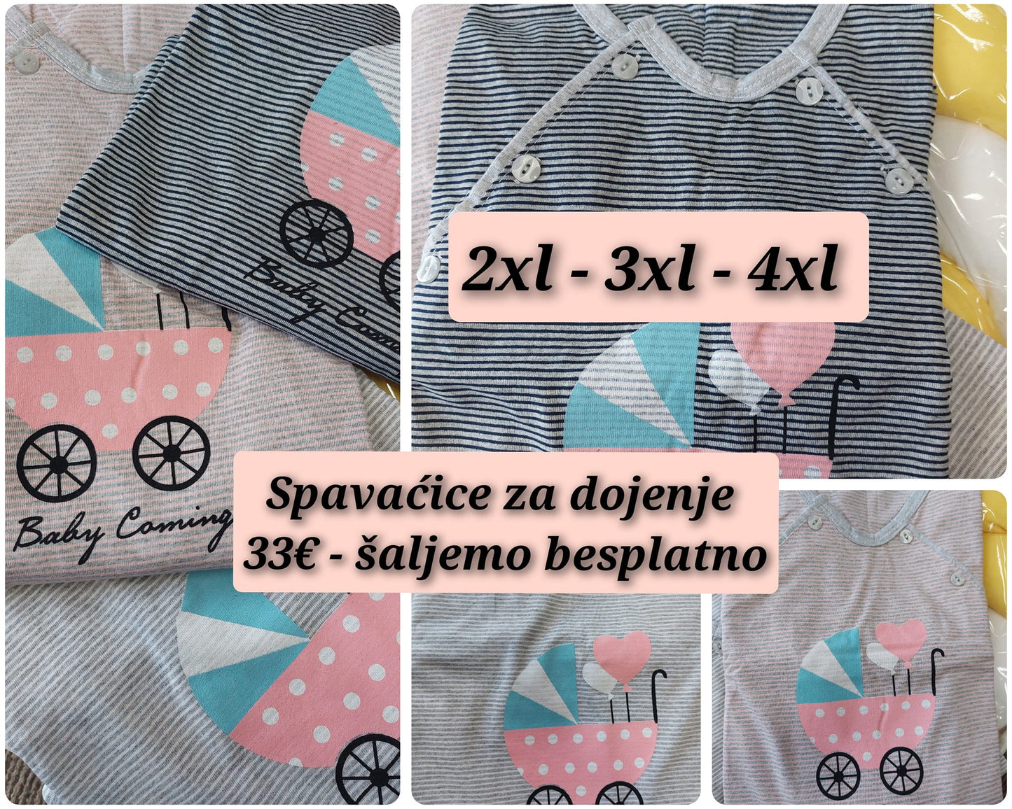 SPAVAĆICE ZA DOJENJE  2XL-3XL-4XL