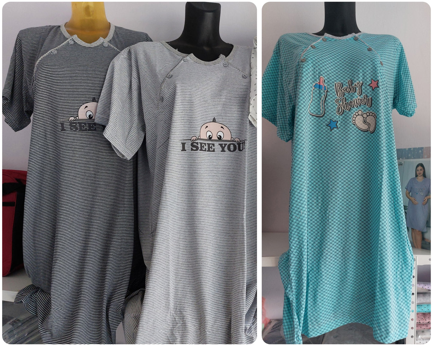 SPAVAĆICE ZA DOJENJE  2XL-3XL-4XL - KARTI RUKAVI