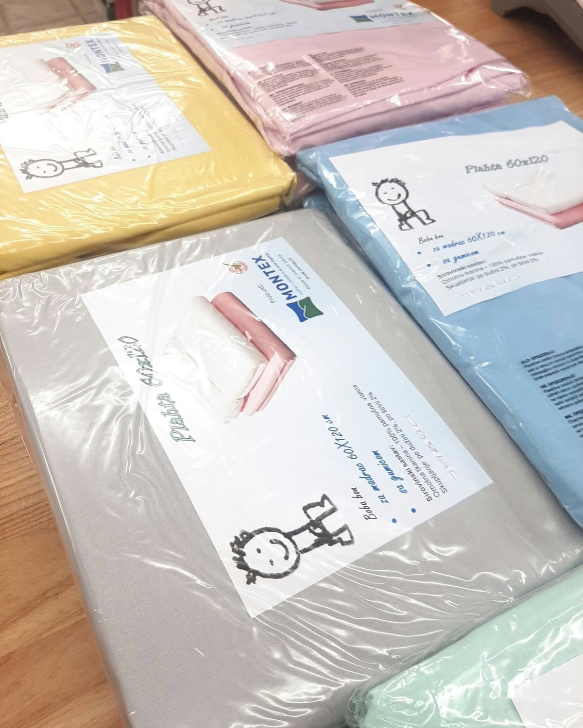 PAMUČNA PLAHTA NA GUMU 120X60  ZA KINDERBET