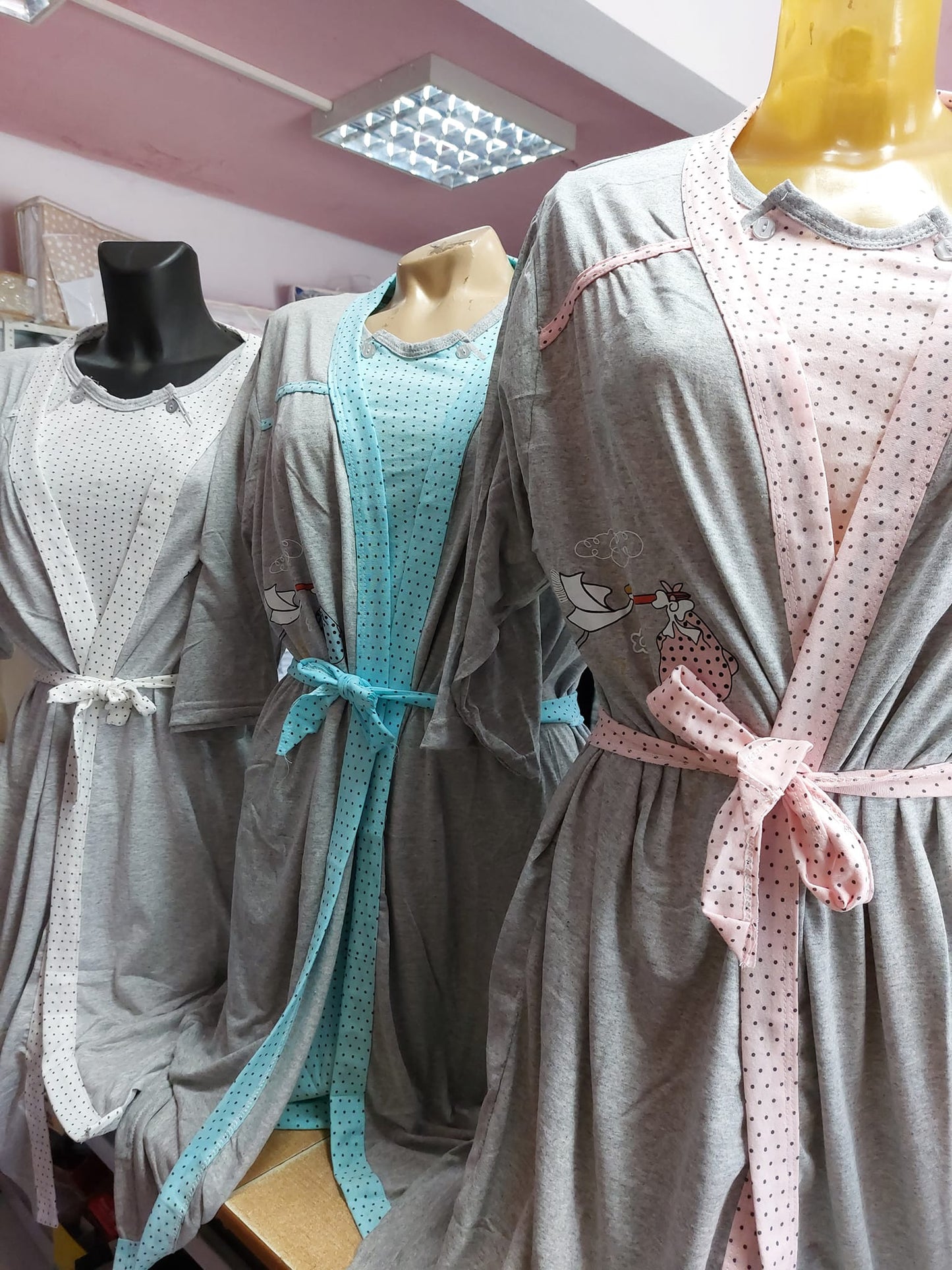 KOMPLET SPAVAĆICA ZA DOJENJE + OGRTAČ