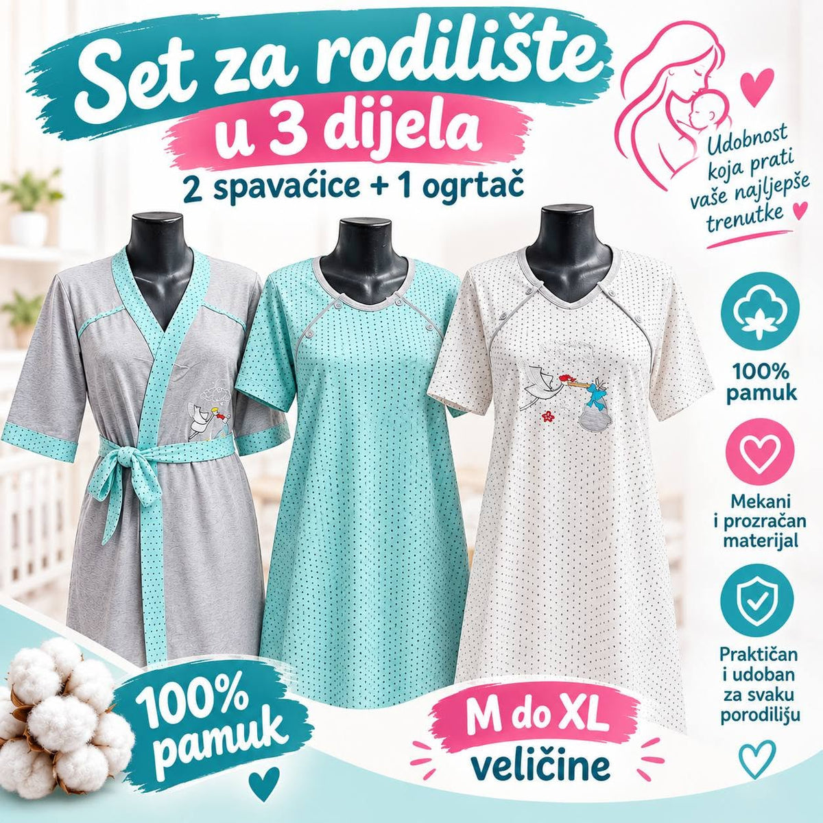 SET ZA RODILIŠTE U 3 DIJELA